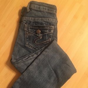 Boy's Silver Bootcut Jeans